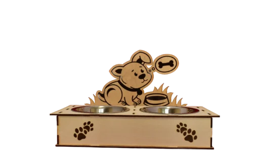 2 fa kutyatál tartó