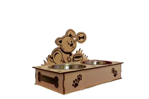 5 Személyre Szabható Dupla Etetőtál Kutyusoknak - Fa Etetőállvány Tálakkal