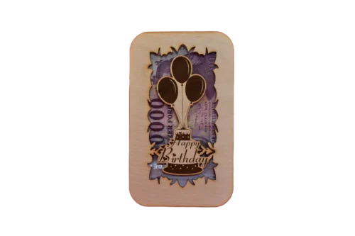 Születésnapi Pénzajándék átadó Kártya.