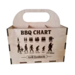 snapedit_1754138407040_result Grill Evolúció fa sörtartó rekesz, vicces BBQ Chart és Grill Evolúció gravírozással, 6 sör tárolására. Elöl nézet
