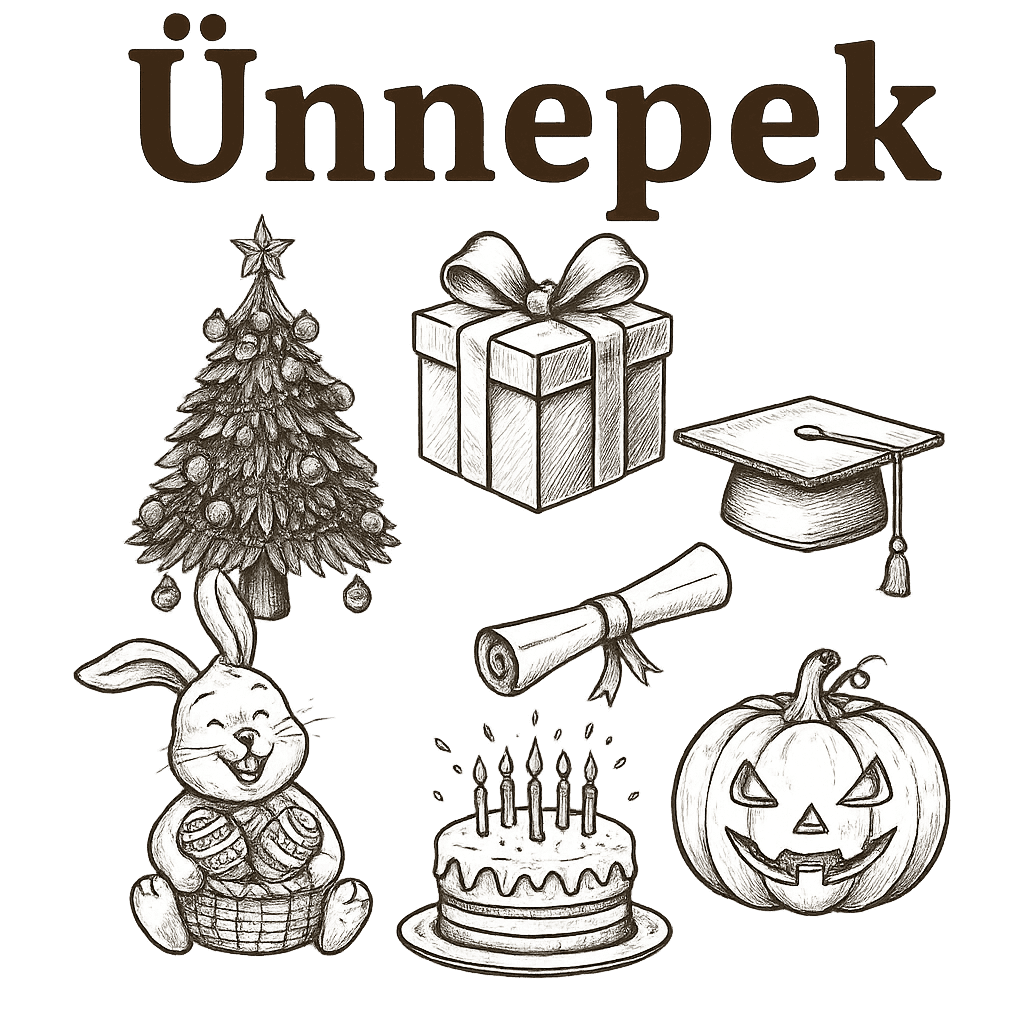 Ünnepi kategória. Ajándékkal,tortával és húsvéti nyúllal