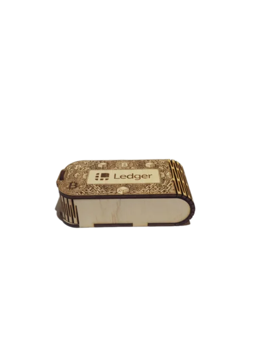 7 Bitcoin és Ethereum szimbólumos lézergravírozott Ledger hardvertárca védőtok