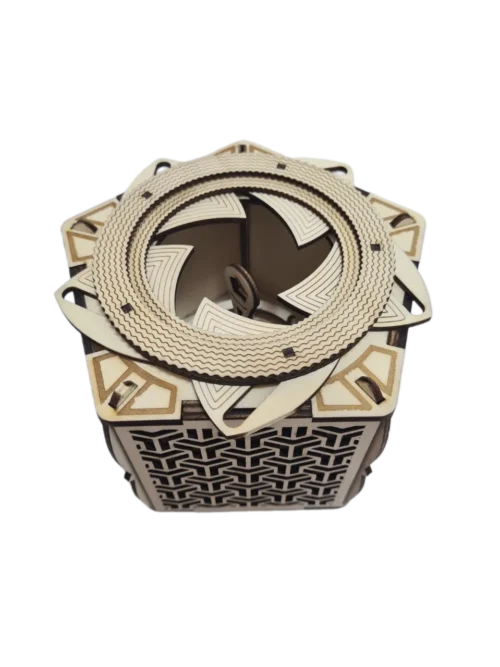 Ékszeres dobozka írisz rész félig nyitva