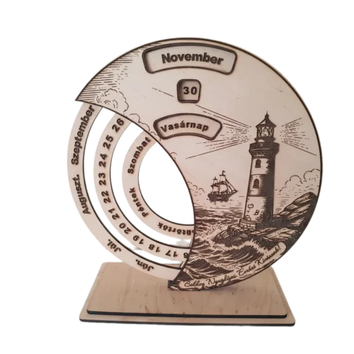 Nyugdíjas búcsúztató öröknaptár fa nyugdíjas búcsúztató öröknaptár fehér háttérrel