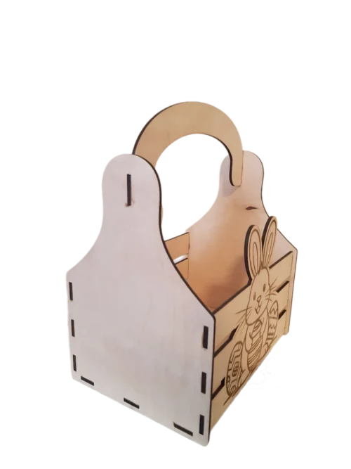 doboz oldala Húsvéti tojásgyűjtő kosár oldal névtábla nélkül