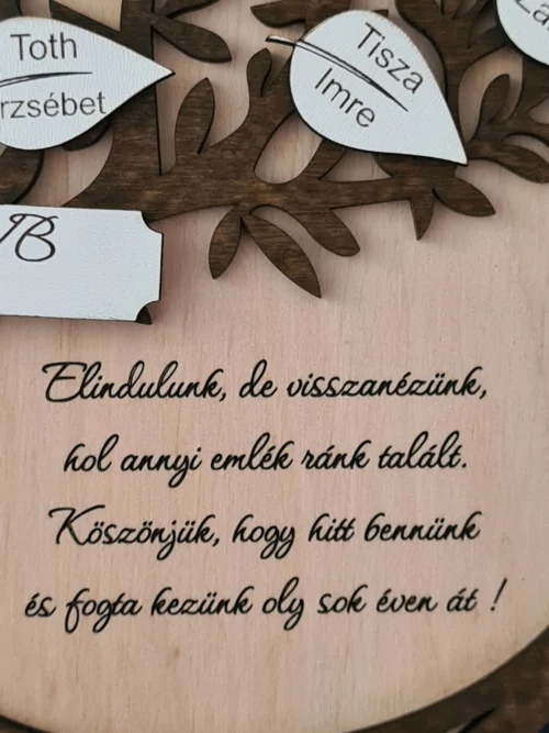 Életfa Idézet Ballagási ajándék pedagógusnak életfa tábla egyedi névgravírozással idézettel